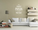 The Happiest Person Quotes Wall Decal Motivational Vinyl Art Stickers